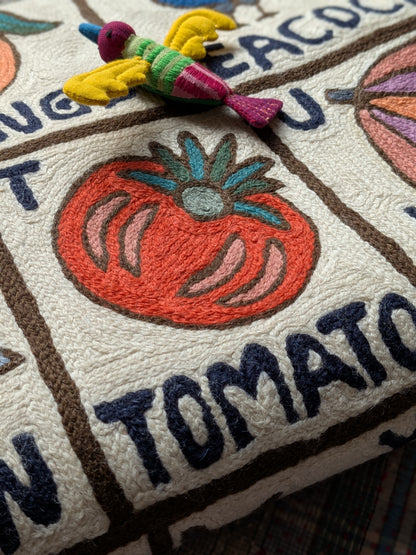 Tapestry Hand Crewel Embroidery ABC - 'Bhuri-B'