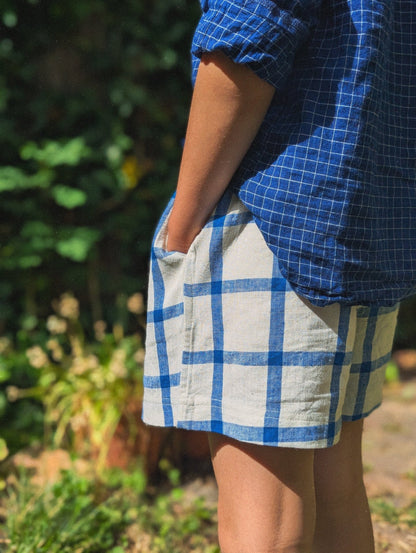 NEW Windowpane Checks Kurma Kids Shorts