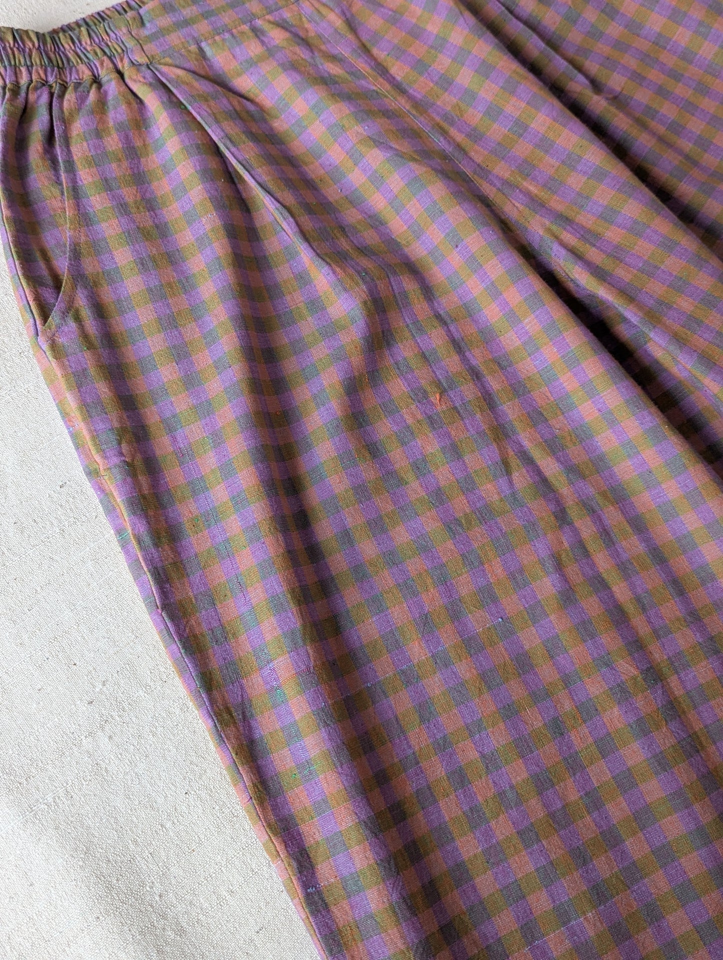 Jamun Checks Mala Trousers