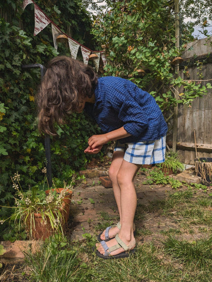 NEW Windowpane Checks Kurma Kids Shorts